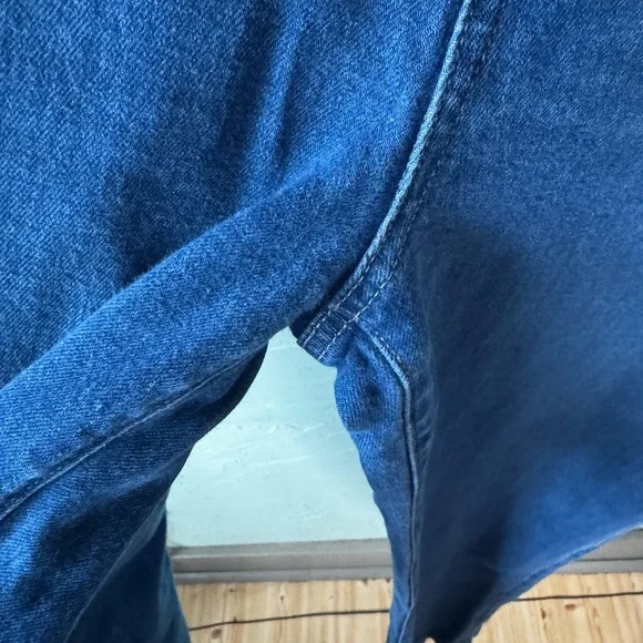 Paige Leenah Jeans Womens Size 31 Wide Leg Blue - Picture 3 of 14